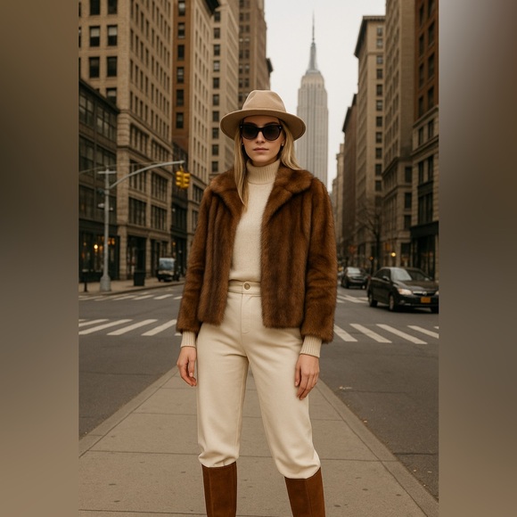 Sidney Frank Furs Jackets & Blazers - Sidney Frank Furs Vintage Mink Jacket – Rich Brown Luxury Fur, Size S